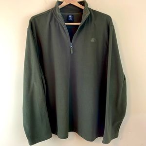 STARTER zip pullover green XXL 2XL